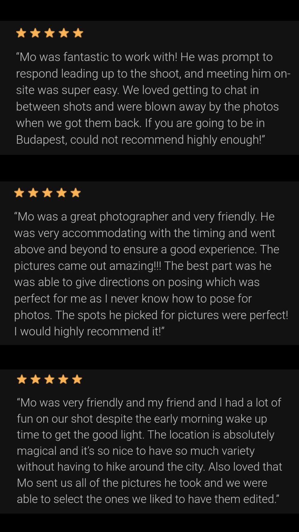 Client review collection 1
