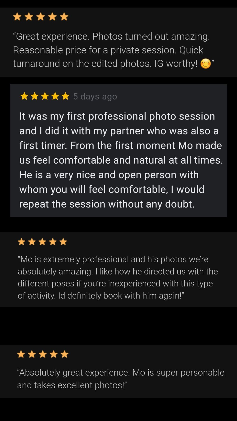 Client review collection 9